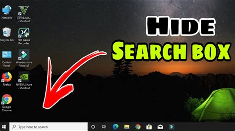 How To Hide Search Bar In Windows 10 Enable Disable Search Box Youtube