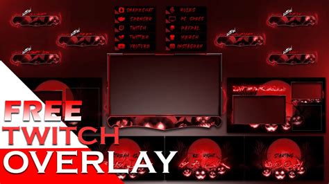 Get Free Twitch Animated Overlay Horror Animated Overlay For Twitch 🔥