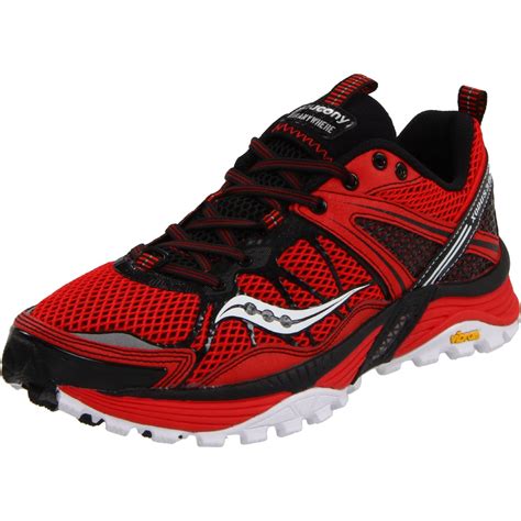 Saucony Progrid Xodus 30 Trail Running Shoe In Red For Men Redblack
