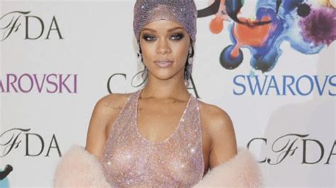 Rihanna Goes Practically Naked At CFDA Fashion Awards In Shocking Sheer Gown YouTube