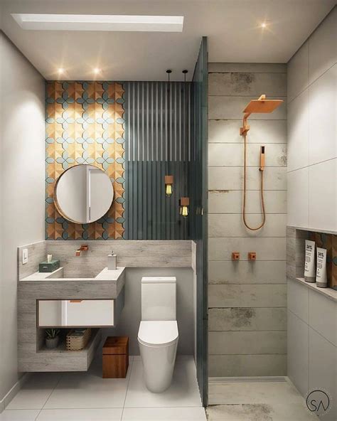 Kamar mandi umumnya digunakan untuk membersihkan diri. Desain Interior Kamar Mandi Minimalis dengan Keramik Warna ...