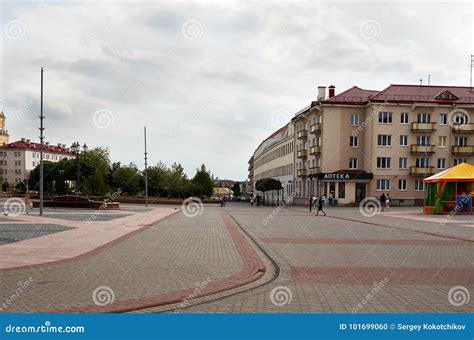 Belarus A House In The Streets Of Grodno May 24 2017 Editorial Image