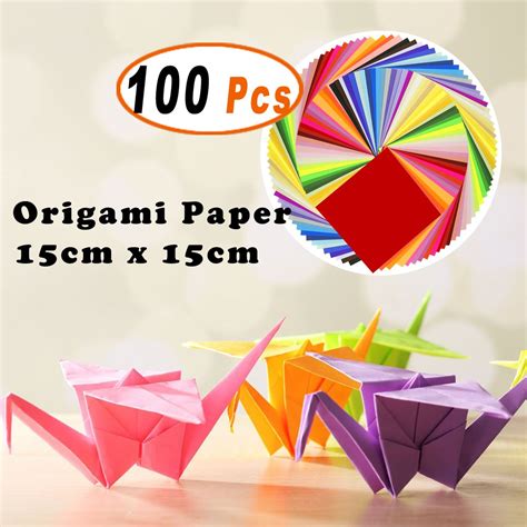 Diy Origami Paper 15cm Square Craft Double Sided Color Easy Fold