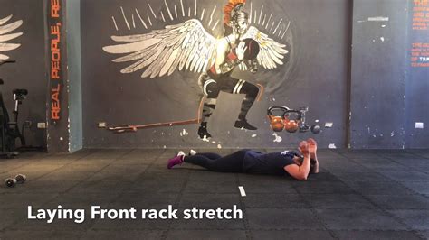 Laying Front Rack Stretch Youtube