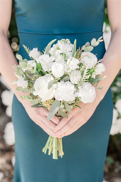 Bridesmaid Bouquet White Bridesmaid Bouquet Bridal Bouquets