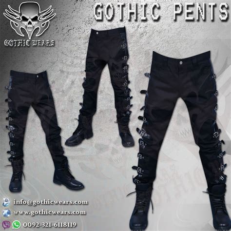 GOTHIC PANTS Artical No: GW-1503 Gothic Men Coats Gothic Women Coats Gothic Men Jackets Gothic ...