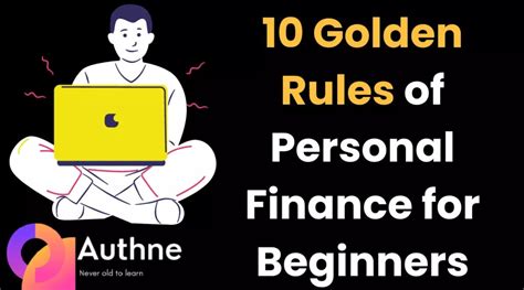 10 Golden Rules Of Personal Finance For Beginners Authne