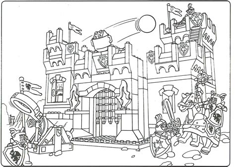 Knight coloring pages 23 fantasy. LEGO Brick Castle Coloring Page - Get Coloring Pages