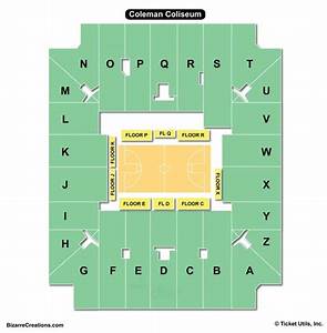 Coleman Coliseum Seating Chart Seating Charts Tickets