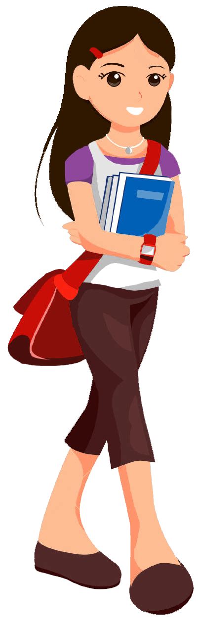 Student Teenage Girl Clipart Png