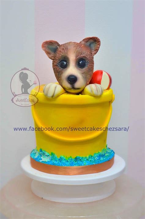 Cute Dog Cake Decorated Cake By Sweetcakes Cakesdecor