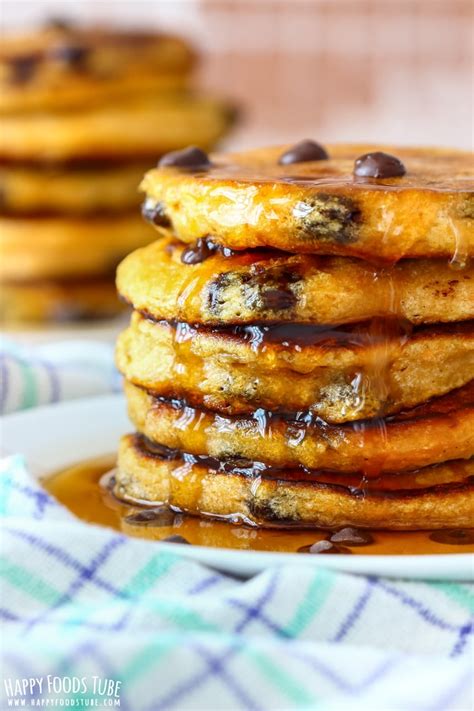 Chocolate Chip Sweet Potato Pancakes Recipe Happy Foods Tube
