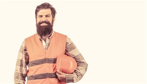 Premium Photo Portrait Of A Builder Smiling Worker In Construction