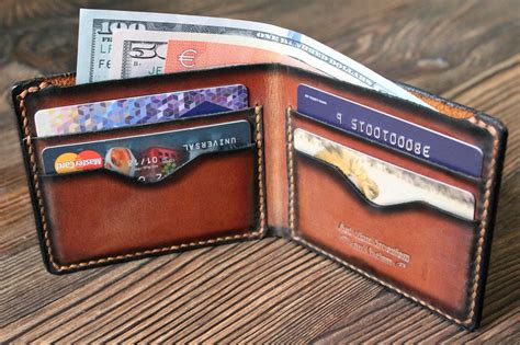 Personalized Wallet For Men Custom Leather Wallet Monogrammed Etsy