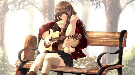 Music Guitar Anime Girl Hd Wallpapers 5 1920x1080 Wallpaper Download