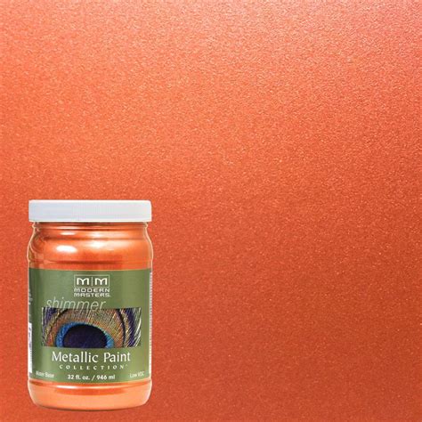 The color that you choose for the wall paint is very important in each and every room. Modern Masters 1 qt. Burnt Orange Metallic Interior/Exterior Paint-ME70232 - The Home Depot
