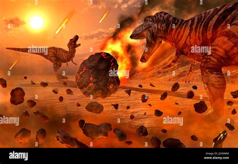 The Cretaceous Paleogene Extinction Event Stock Photo Alamy