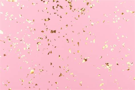 Photography Backdrop Gold Pink Sprinkle Flowers Photo Etsy