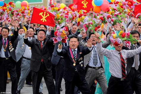 North Koreans Enjoy Mass Dance Parade To Celebrate Kim Jong Uns Party Congress Daily Mail Online