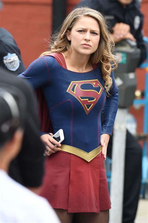 Melissa Benoist On The Set Of ‘supergirl In New Westminster Gotceleb