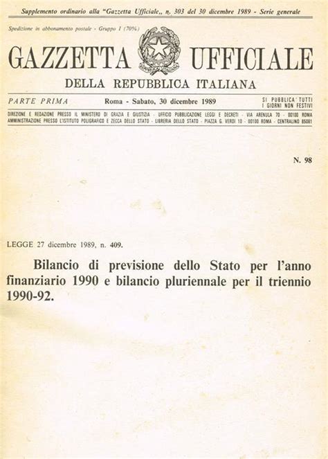 Gazzetta Ufficiale della Repubblica Italiana Parte Prima N ...
