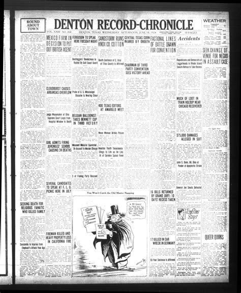Denton Record-Chronicle (Denton, Tex.), Vol. 23, No. 264, Ed. 1