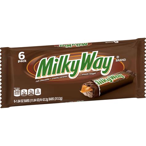Milky Way Milk Chocolate Candy Bars Bulk Pack 184 Oz Pack Of 6