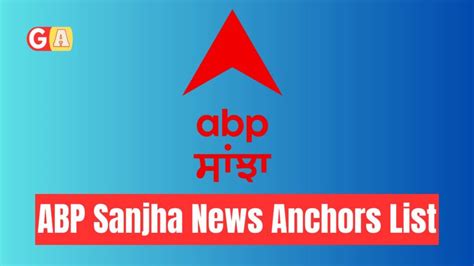 Abp News Anchor List Male And Female Global Anchors
