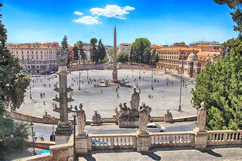 Piazza Del Popolo Square In Rome