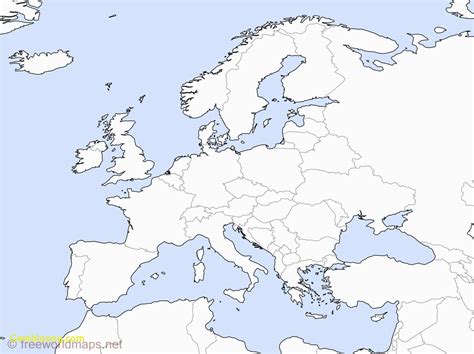 Blank Map Of Europe Pdf Printable Blank Map Of European Countries Printable Maps Darryl