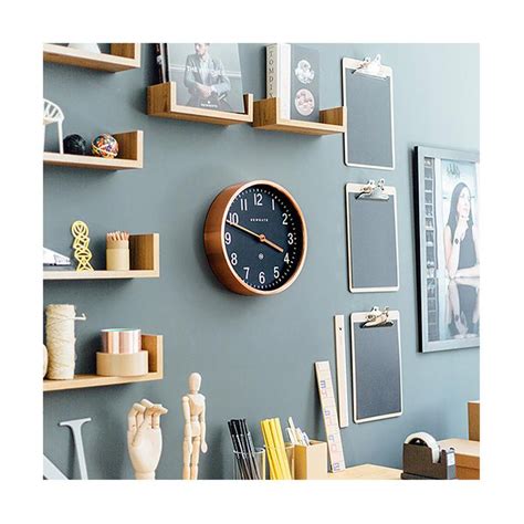 Newgate Master Edwards Wall Clock In Copper And Blue Wall Clock