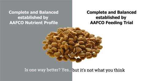 But how does it measure up? Complete and Balanced via Feeding Trial or Nutrient ...