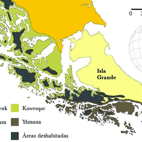 Mapa De Tierra Del Fuego Donde Se Representa La Distribución De Los Download Scientific Diagram