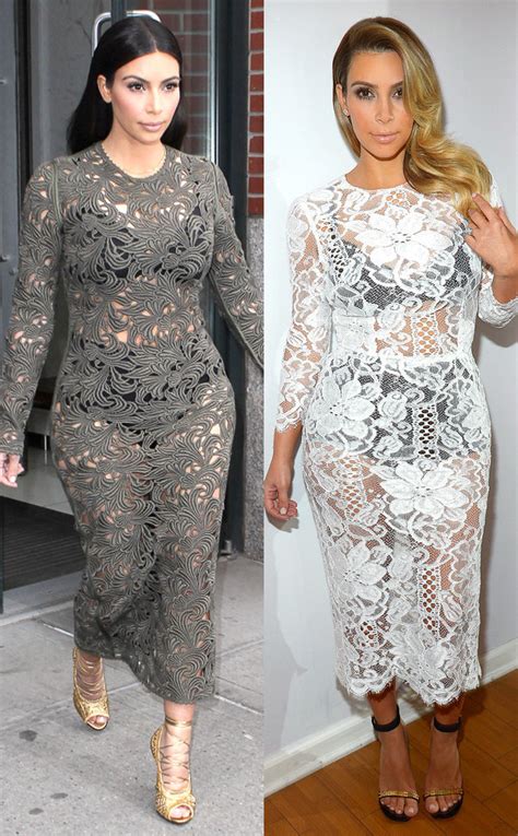 Kim Kardashian Wears Another See Through Dress Over Underwear See The