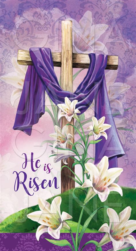 Easter He Is Risen  Artwork Easter Cross Wreath Sign Diy Etsy