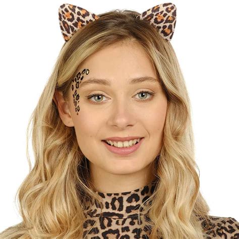 Cat Ears And Tail Cheetah Leopard Headbands Funcredible