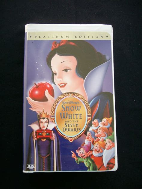 Disney Classic Snow White And The Seven Dwarfs Vhs 2001 Platinum