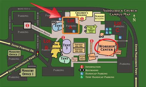 Saddleback Church Map