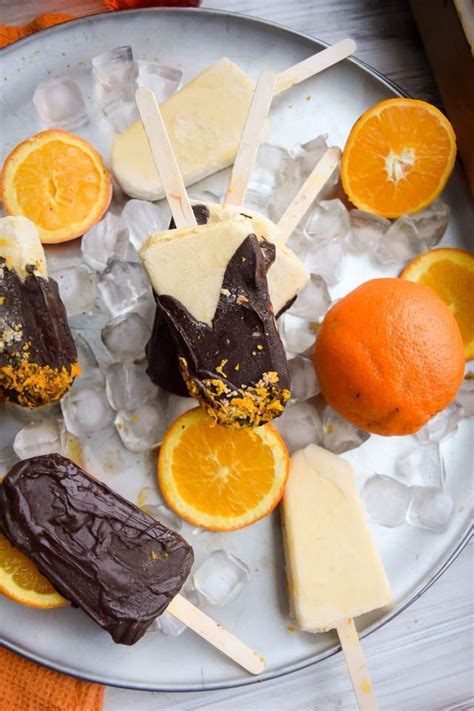 Chocolate Dipped Orange Creamsicles Chocolate