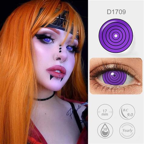 Sharingan Rinnegan Halloween Lentes De Contacto 22mm Lentes