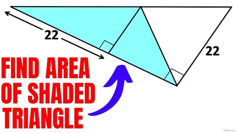 Find Area Of The Blue Shaded Triangle Important Geometry Skills