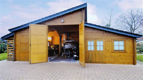 Herzlich willkommen bei unserem garage holz vergleich. Pin auf Wolff´s Blockhaus - XL Holzgarage / Garage
