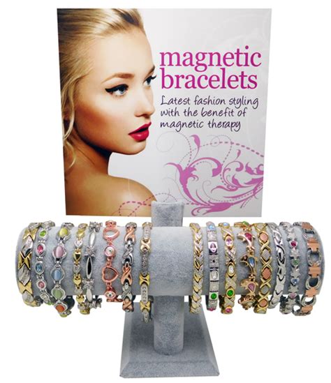 3p Magnetic Bracelet Fashion Assorted Display Of 16