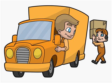 Animated Clipart Delivery Truck Hd Png Download Transparent Png