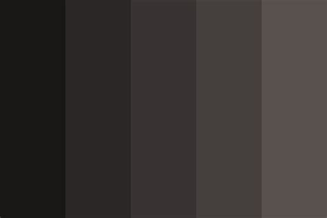 Warm Black And Dark Grey Color Palette Grey Color Palette Dark Color