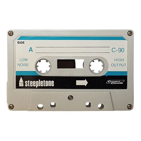 Steepletone C90 Ferric Blank Audio Cassette Tapes Retro Style Media