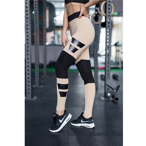 Hancuinu 2017 Womens Fitness Leggings Wide Belt Offset Printing Skinny Pants Casual Female