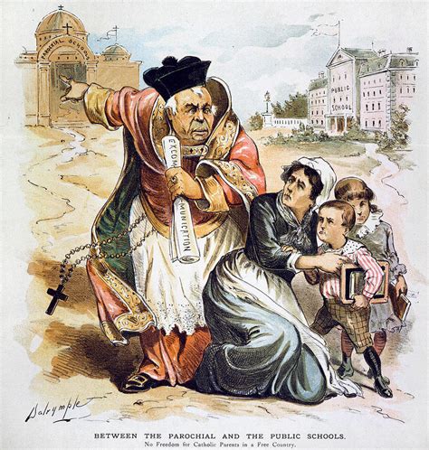 Anti Catholic Cartoon 1889 Painting By Granger