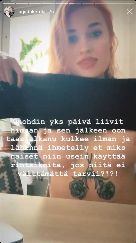 Iida Ketola Korppila N Ytti Paljaat Rintansa Sensuroimattomana Instagramissa Oon Alkanut