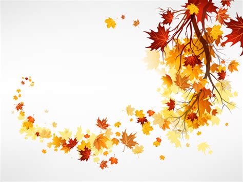 Vector Autumn Leaves Background Graphic 02 Free Download